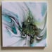 Nebulous. Original fluid art bloom technique on 10 X 10 inch canvas