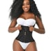 Elegant figure faja deluxe snatching vest Black