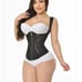 Elegant figure faja deluxe snatching vest Black