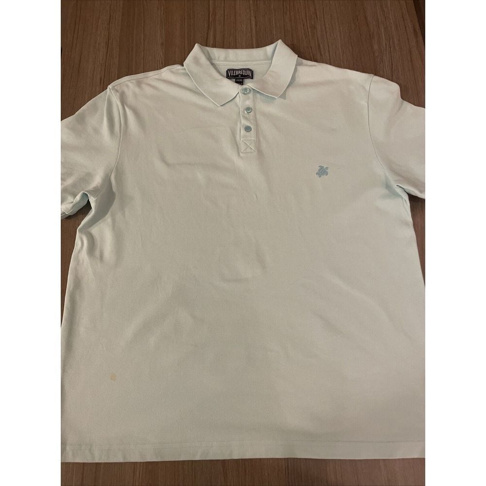 VILEBREQUIN Polo Shirt Mens XXXL 3XL Blue Short Sleeve READ!!!