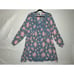 Matilda Jane L To The Nines Swiss Dot Dress Blue Pink Floral Layered Semi Sheer