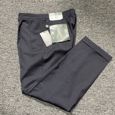 NWT Ralph Lauren Classic-Fit UltraFlex Wool Slacks 34x30 Navy 140