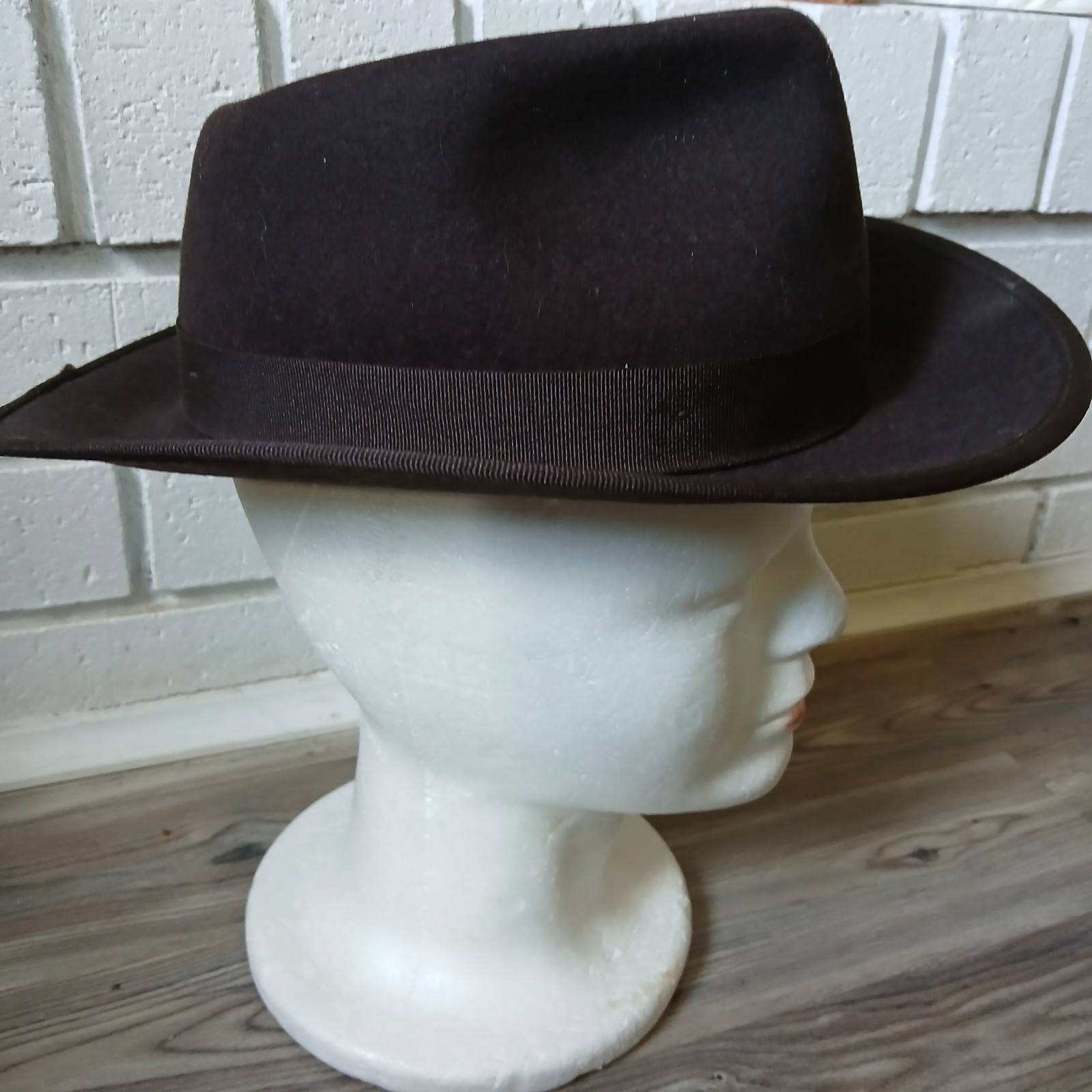 Indiana Jones Wool Fedora Hat Cap Size Medium