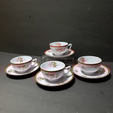 Vintage 1965-85 SPODE England Gloucester Cups & Saucers Set