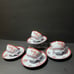 Vintage 1965-85 SPODE England Gloucester Cups & Saucers Set