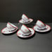 Vintage 1965-85 SPODE England Gloucester Cups & Saucers Set