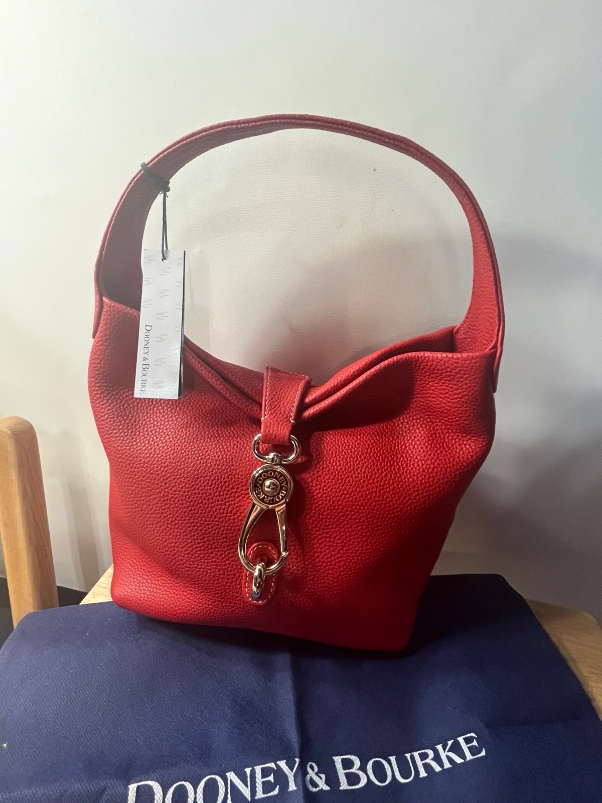 Dooney and Bourke Lucca Hobo Bag Red