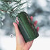 Personalized Monogram Credit Card Holder, Army Green, Bespoke Bifold Wallet