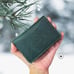 Personalized Monogram Credit Card Holder, Army Green, Bespoke Bifold Wallet