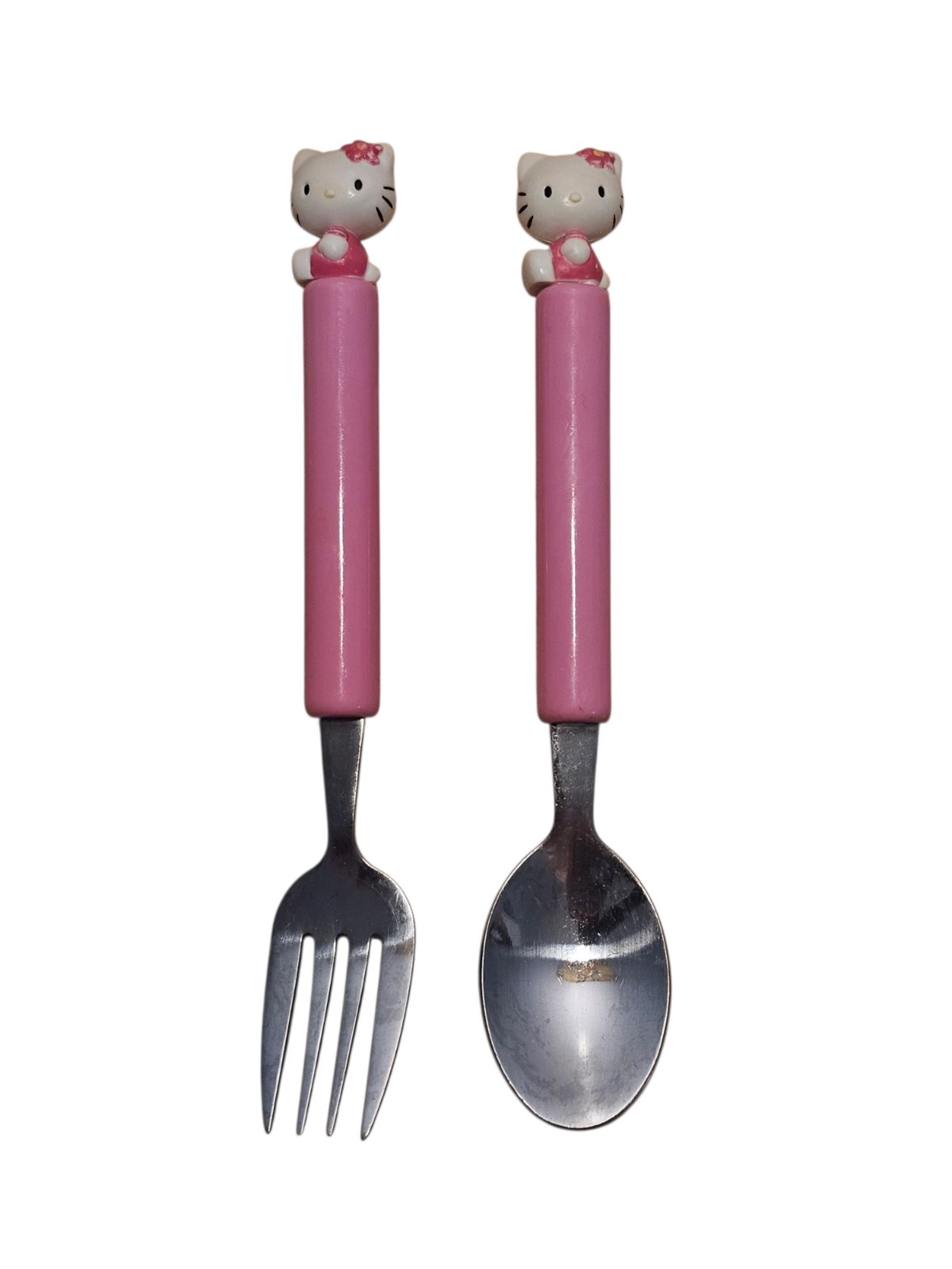 Vintage Sanrio Hello Kitty Children's Fork & Spoon Set