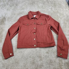 BAGATELLE Collection DENIM CANVAS JACKET ORANGE Size S 90s Style