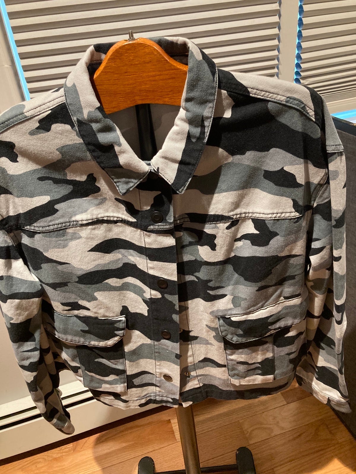 Rock and Republic Denim Camo Jacket