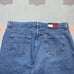 Vintage y2k baggy jeans Tommy Hilfiger wide leg skater hip hop flag 38x25