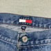 Vintage y2k baggy jeans Tommy Hilfiger wide leg skater hip hop flag 38x25