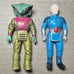 Lot of 4 Vintage Tyco Dino-Riders Action Figures Fang, Mind Zei, Aries, Llhad