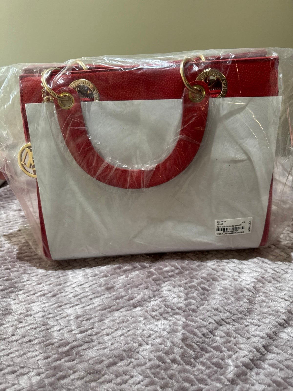 Tote/With Big Logo eyelet