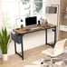 48 Inch Writing Work Study PC Wood Modern Desk with Storage Bag & Headphone Hook