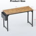 48 Inch Writing Work Study PC Wood Modern Desk with Storage Bag & Headphone Hook