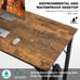 48 Inch Writing Work Study PC Wood Modern Desk with Storage Bag & Headphone Hook