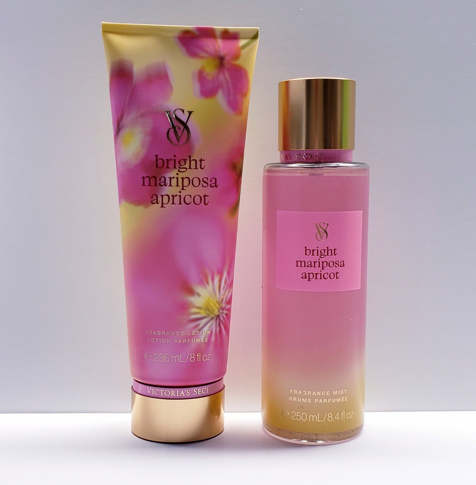 Victoria's Secret BRIGHT MARIPOSA APRICOT Fragrance Lotion and Fragrance Mist