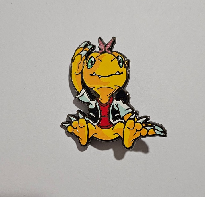Graffoxx Digimon Agumon Pin