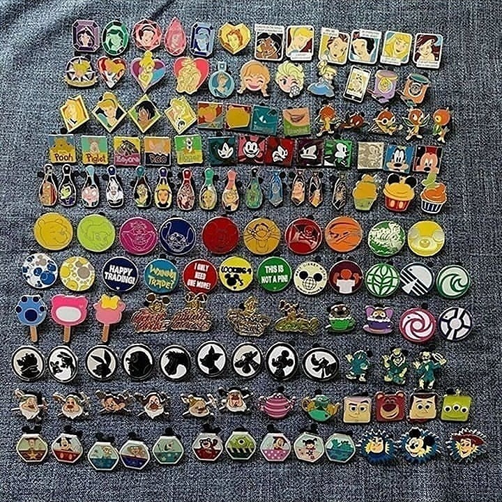 Disney Pin Bundle 50 Authentic, Tradable, No Duplicate Pins