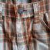 Men's 28W Vintage Levi's 1970's Big E Sta-Prest Plaid Cotton Shorts Distress USA