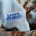 Men's 28W Vintage Levi's 1970's Big E Sta-Prest Plaid Cotton Shorts Distress USA
