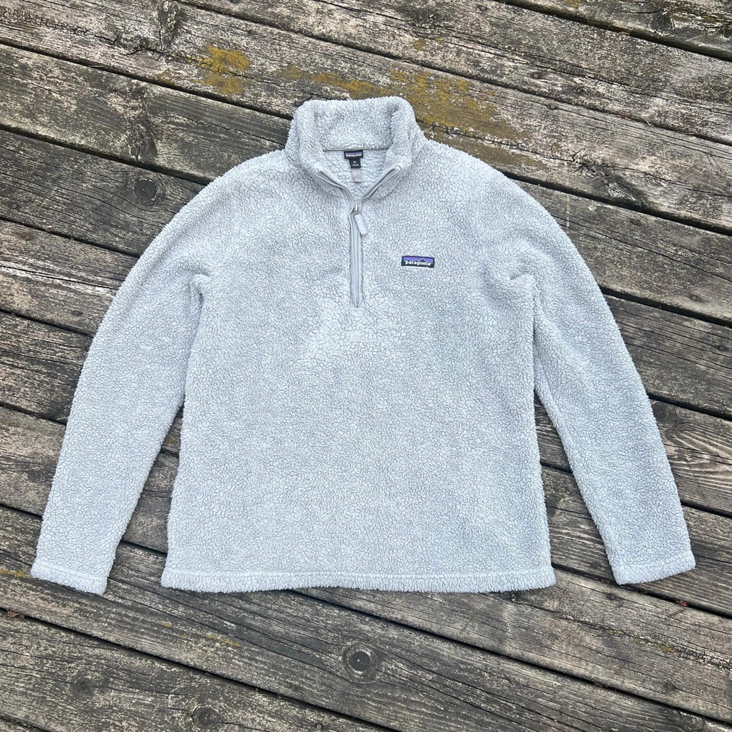 Patagonia Los Gatos 1/4-Zip Fleece Pullover Drifter Grey Women’s XL GUC