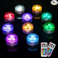 Mini Submersible LED Tea Lights - Waterproof Flameless Led Lights