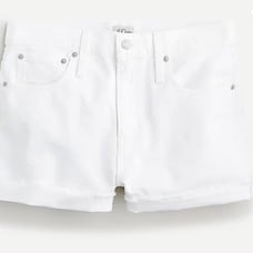 J.Crew slouchy boyfriend denim jean shorts - Sz 25 - White