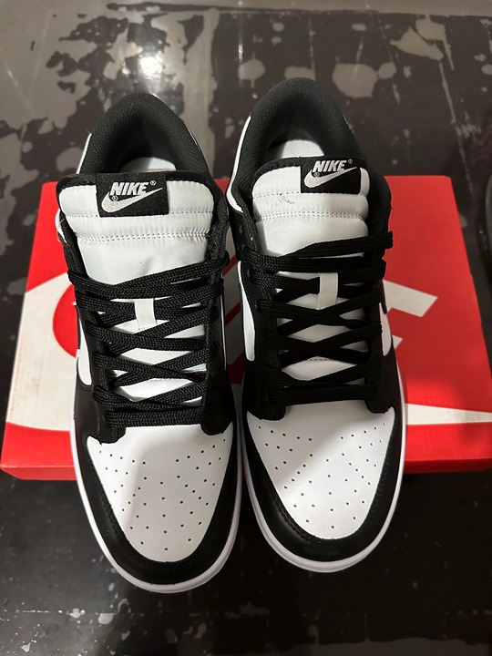 Nike dunk low retro white black panda size 7 Classic sports shoes