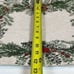Vintage Christmas Table Placemats and Runner Cream with Wreath Design Cotton
