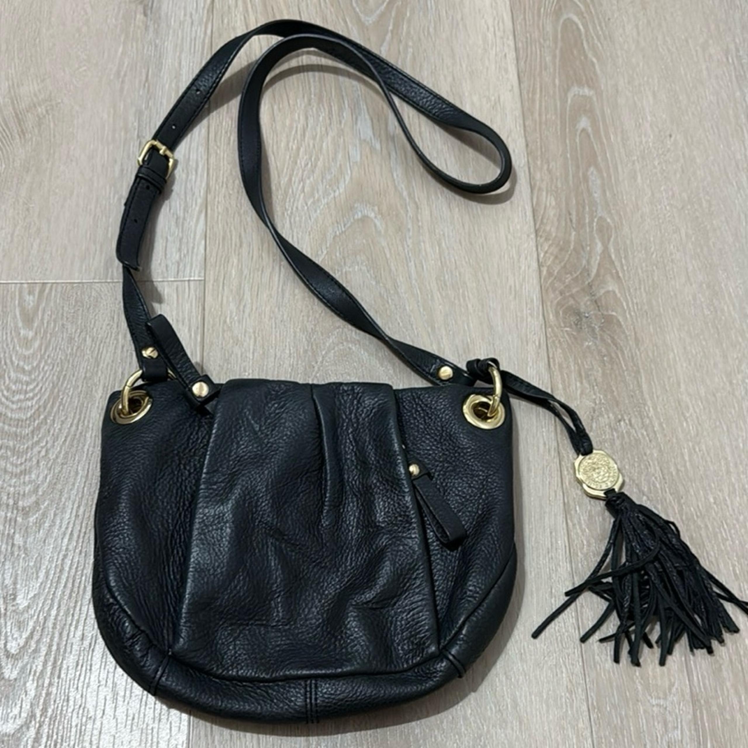 Vince Camuto leather Zip Front Crossbody Shoulder Handbag