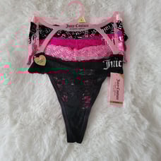 JUICY COUTURE BRAND NEW 5-PACK SEXY THONGS SIZE L