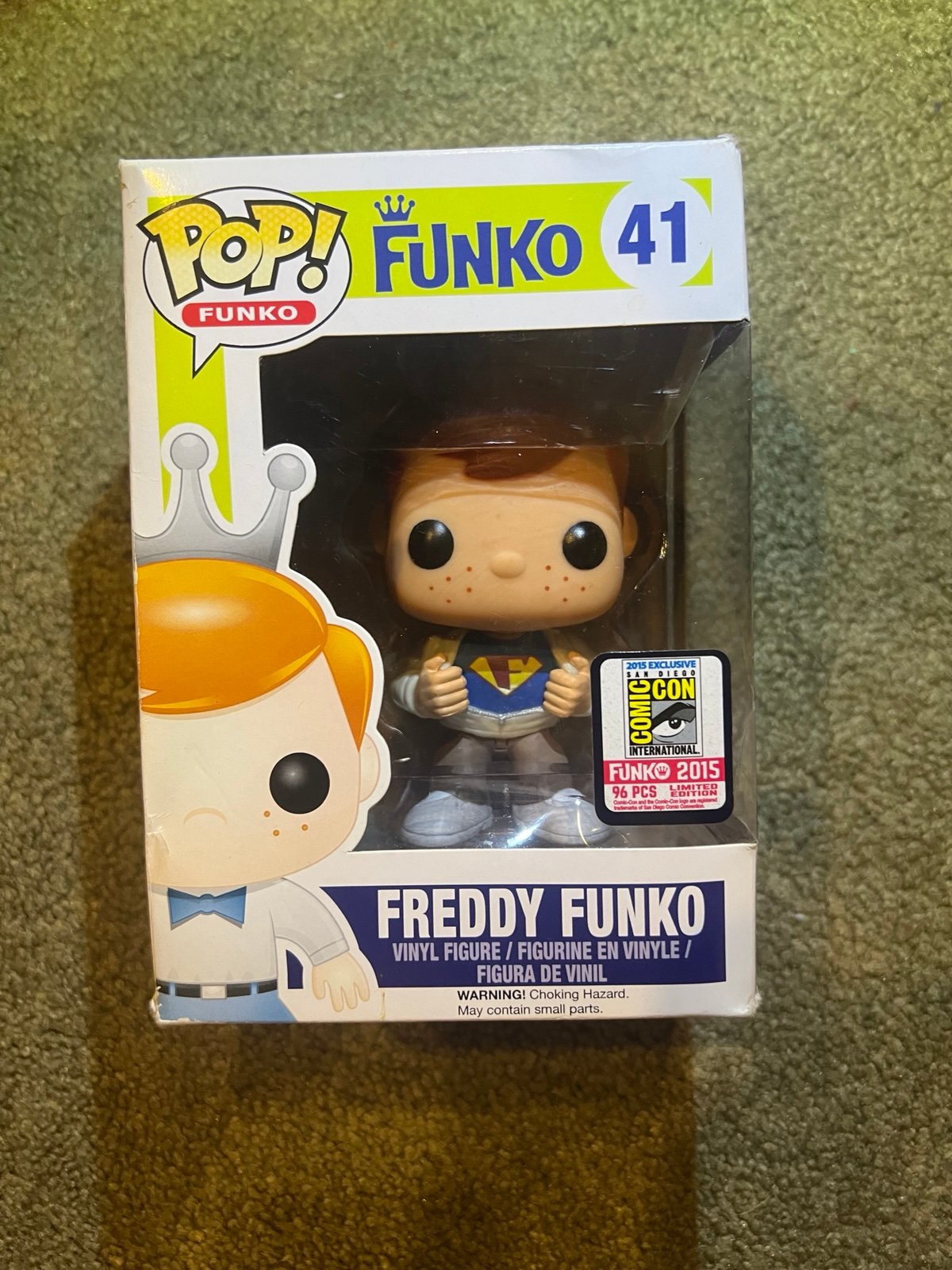 Freddy Funko As Stan Lee #41 (Blue) SDCC 2015 1/96 Pieces Funko Pop! RARE
