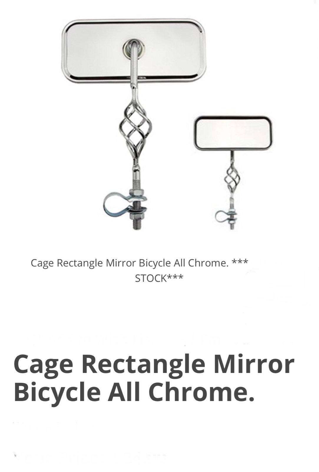 2 Bird cage rectangle lowrider bicycle m