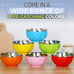 Stainless Steel Bowls - Colorful Mixing Kitchen Bowl 16oz - Set of 6