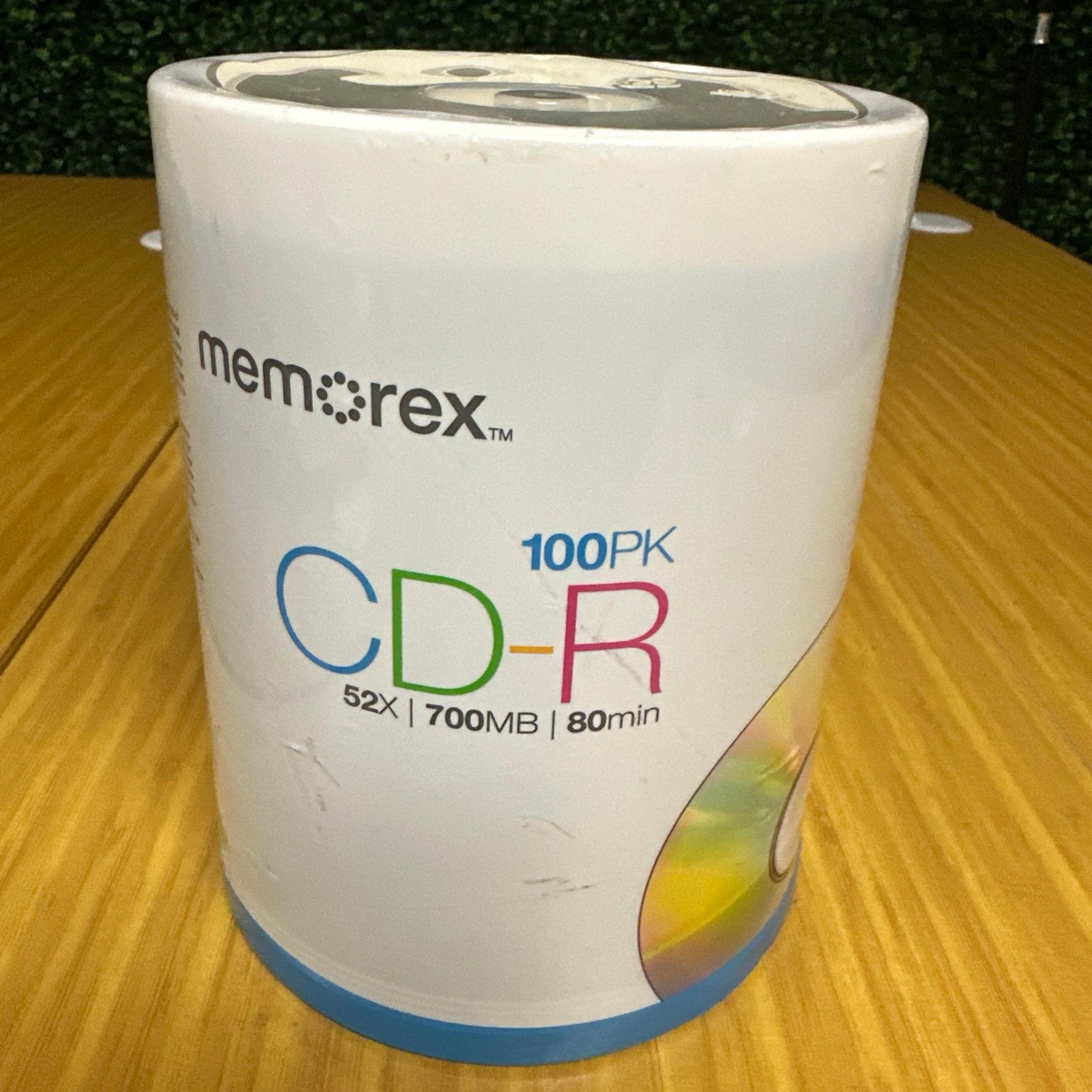 NEW Memorex CD-R 115+PK, 52X / 700 MB / 80 Min. FAST SHIP