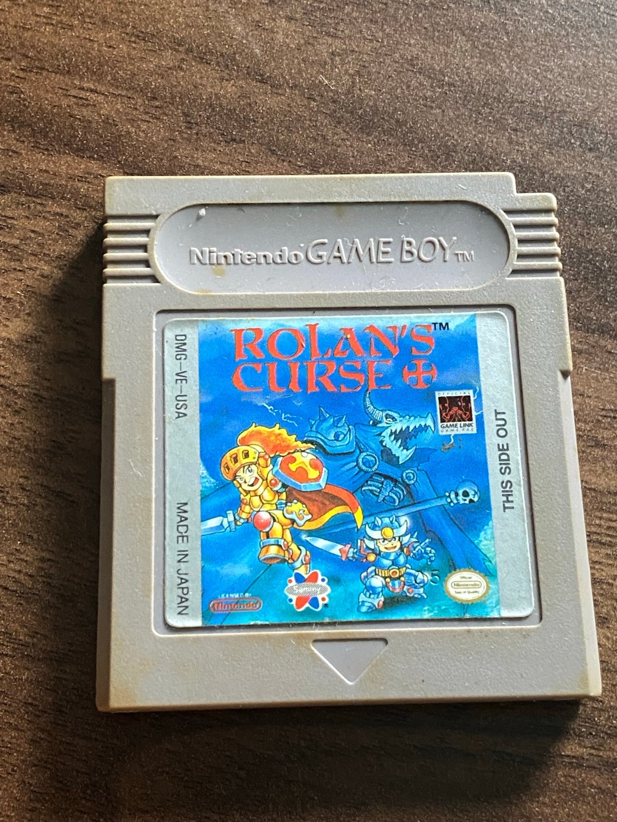 Vintage Nintendo Gameboy Rolan’s Curse RPG Game