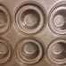 EKCO GLACO COMMERCIAL 15 slot CROWN MUFFIN PAN 20 gauge Aluminized Steel 18x27