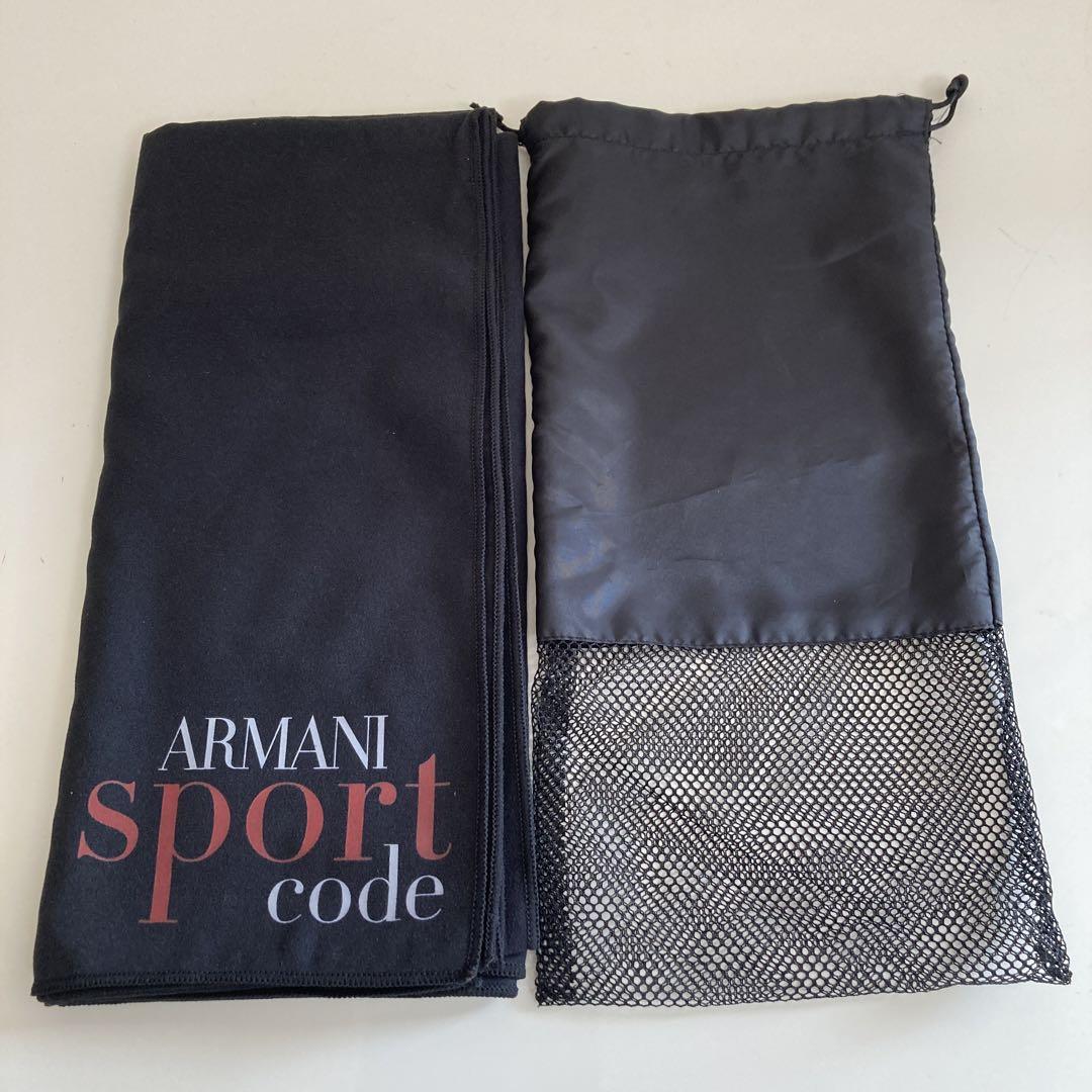 《Brand New, Unused》ARMANI Sport Code Stole Blanket Black