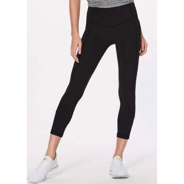 LULULEMON ATHLETICA All The Right Places Crop II '23' in Black Size 4