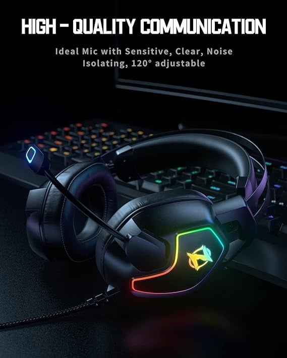 Gaming Headset for Xbox One Series X/S PS4 PS5 PC Switch,