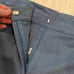 St John Blue Wool Blend Cropped Trouser Pants Size 14