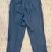 St John Blue Wool Blend Cropped Trouser Pants Size 14