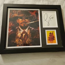 Jamie foxx framed and matted