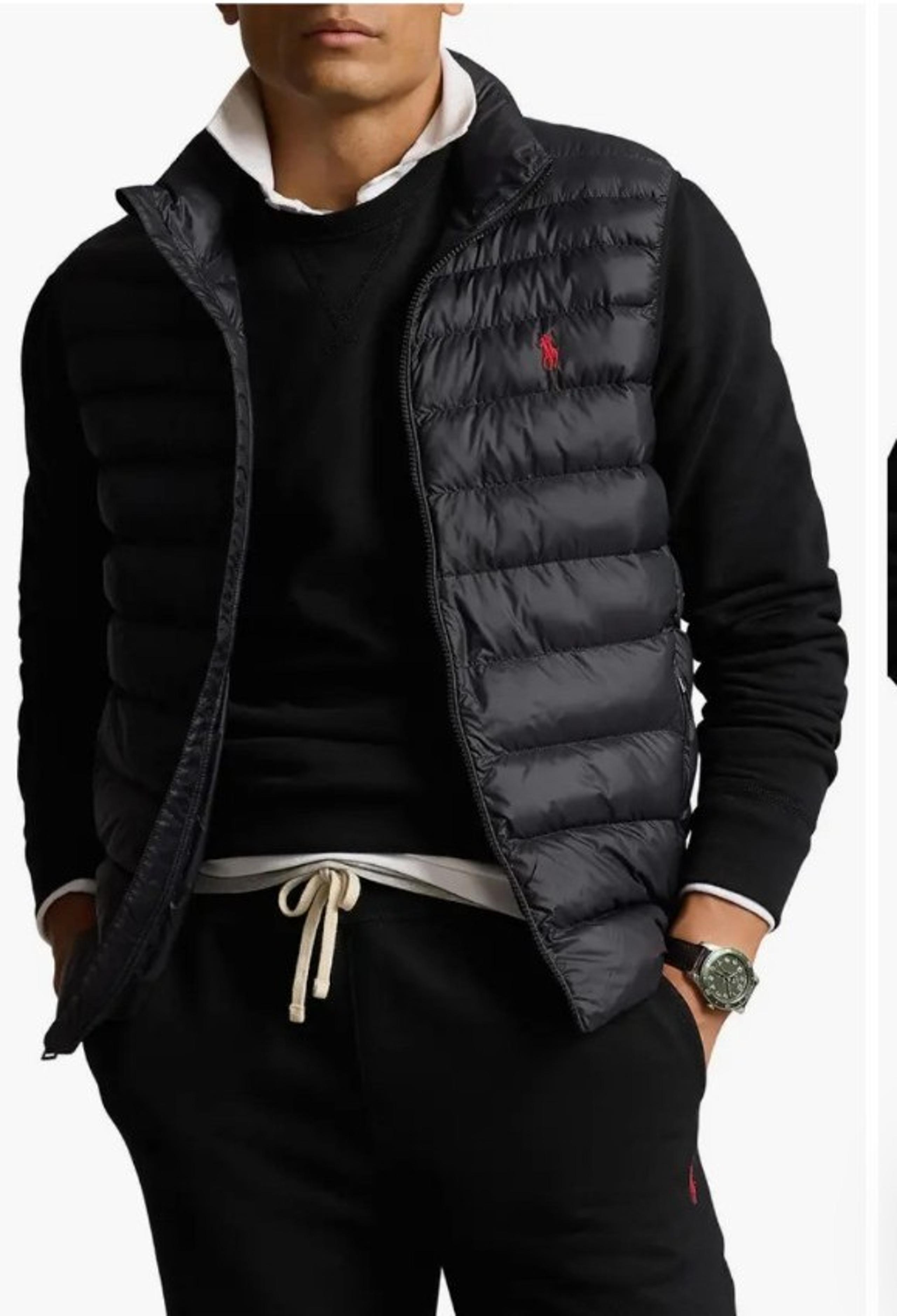 Polo Ralph Lauren Recycled Nylon Puffer Vest navy blue jacket size M