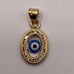 10K Gold Evil Eye Charm