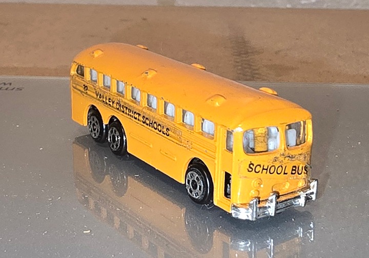 Vintage 1970s Zylmex # P322 Crown Tandem Axle Transit Style School Bus Hong Kong Vintage 1970s Zylmex # P322 Crown Tandem Axle Transit Style School Bus Hong Kong